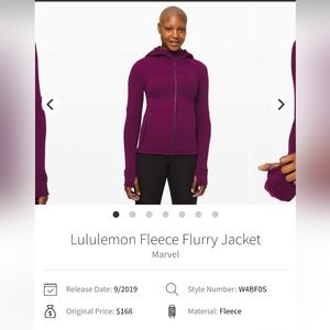 Lululemon Fleece Flurry Jacket, size 10